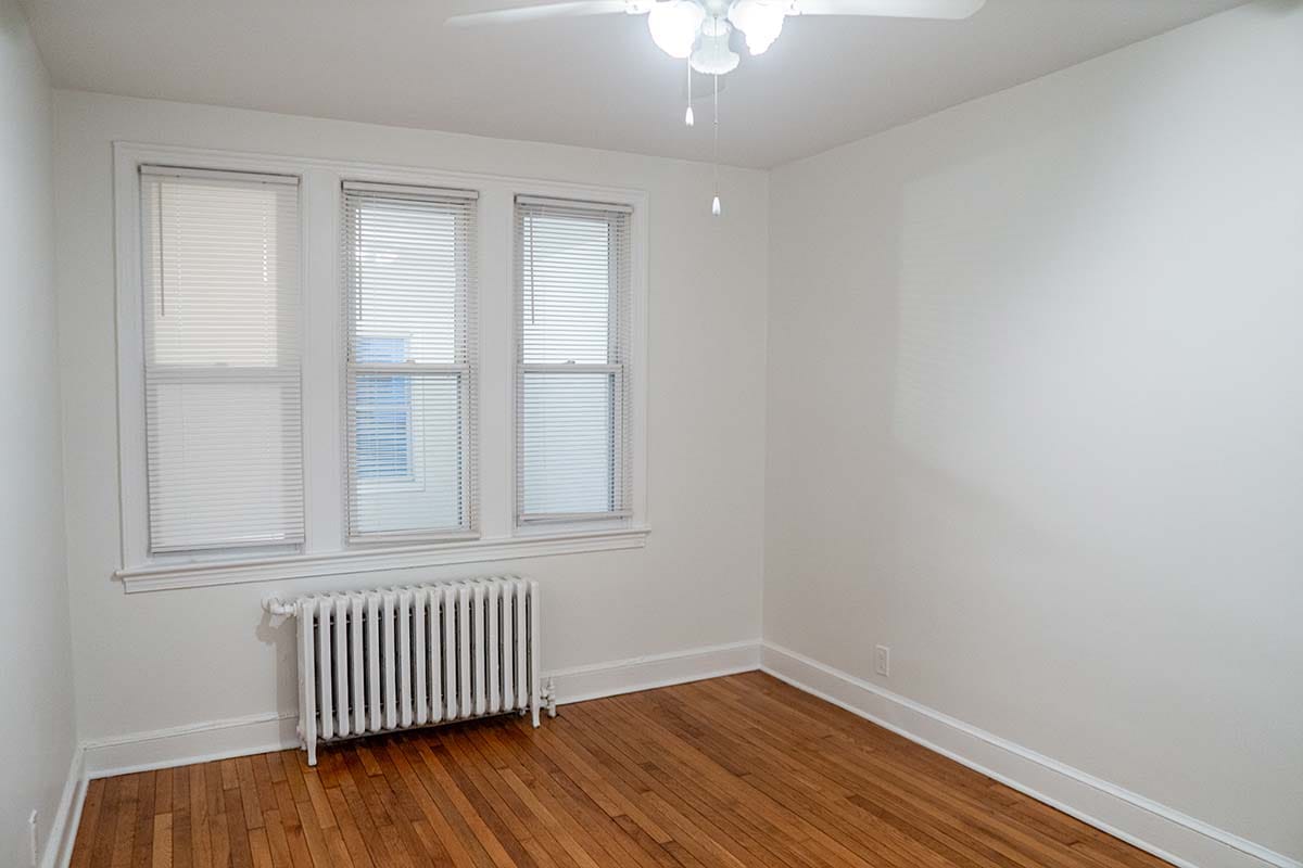 Drywall installation, finishing and painting done inside a bedroom located in Washington DC