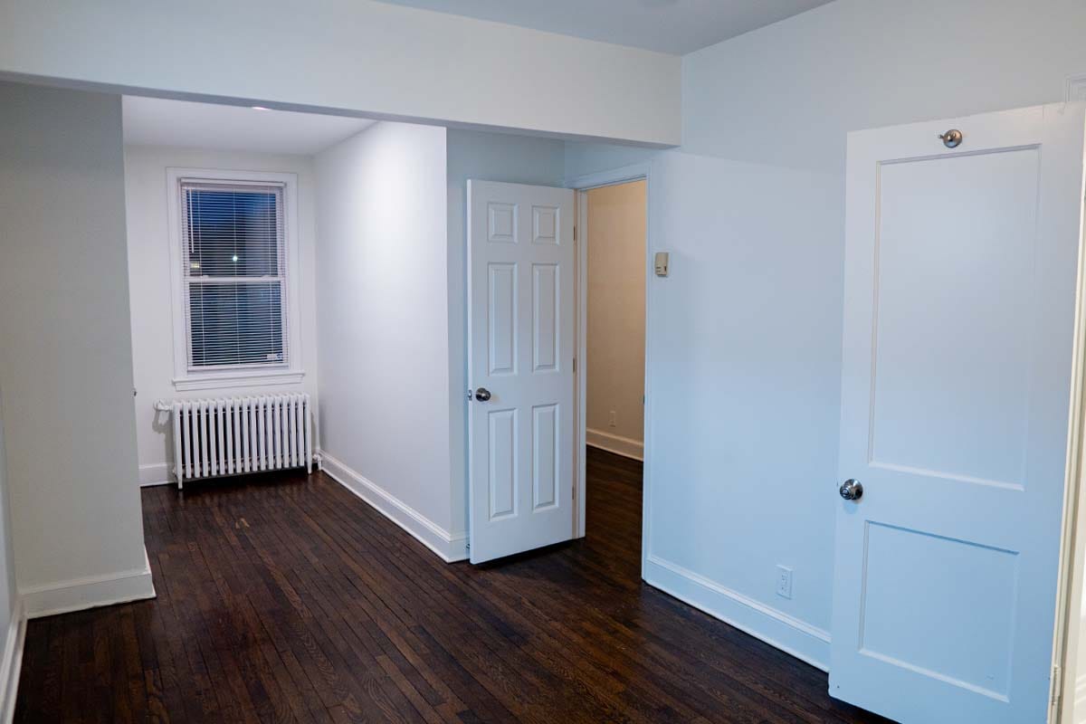 Wide look at an apartment living room renovated by JVV Remodeling